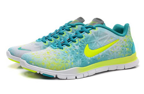 Nike Free Tr Fit 3 Prt Womens Shoes Green Yellow White Hot Low Price